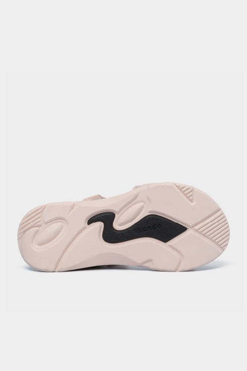 F8M pink elastic sandal with number 10 pattern