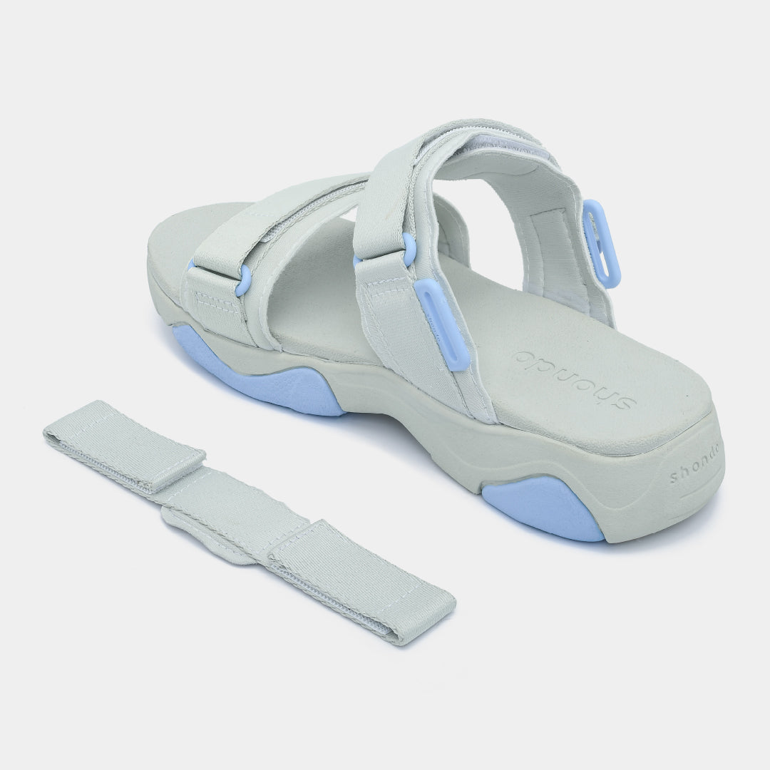 Sandal nữ Girly quai thun xanh mint