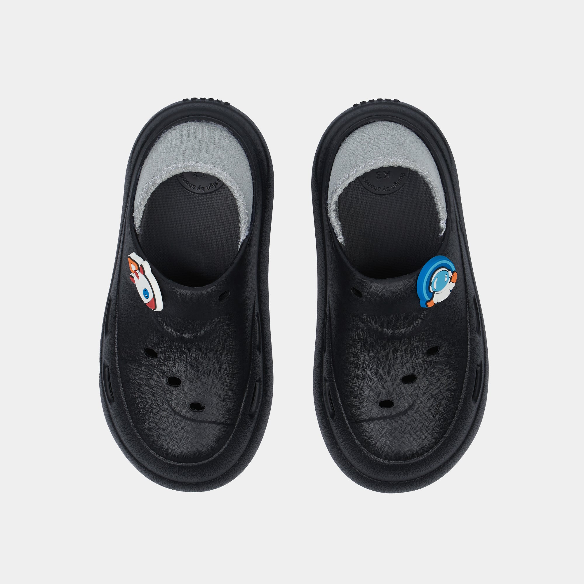 Sneaker bé trai Little C3 Limax không dây đen