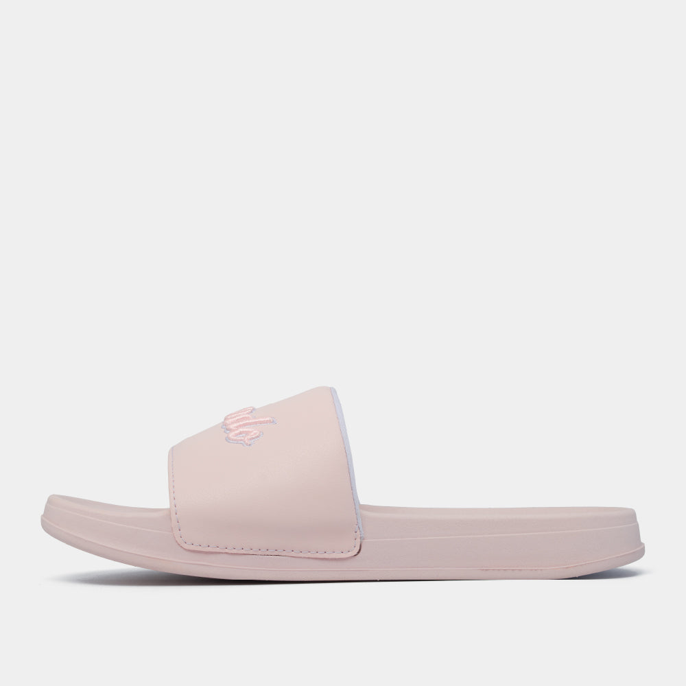 Dép quai ngang Trendy 2 thêu logo Shondo hồng