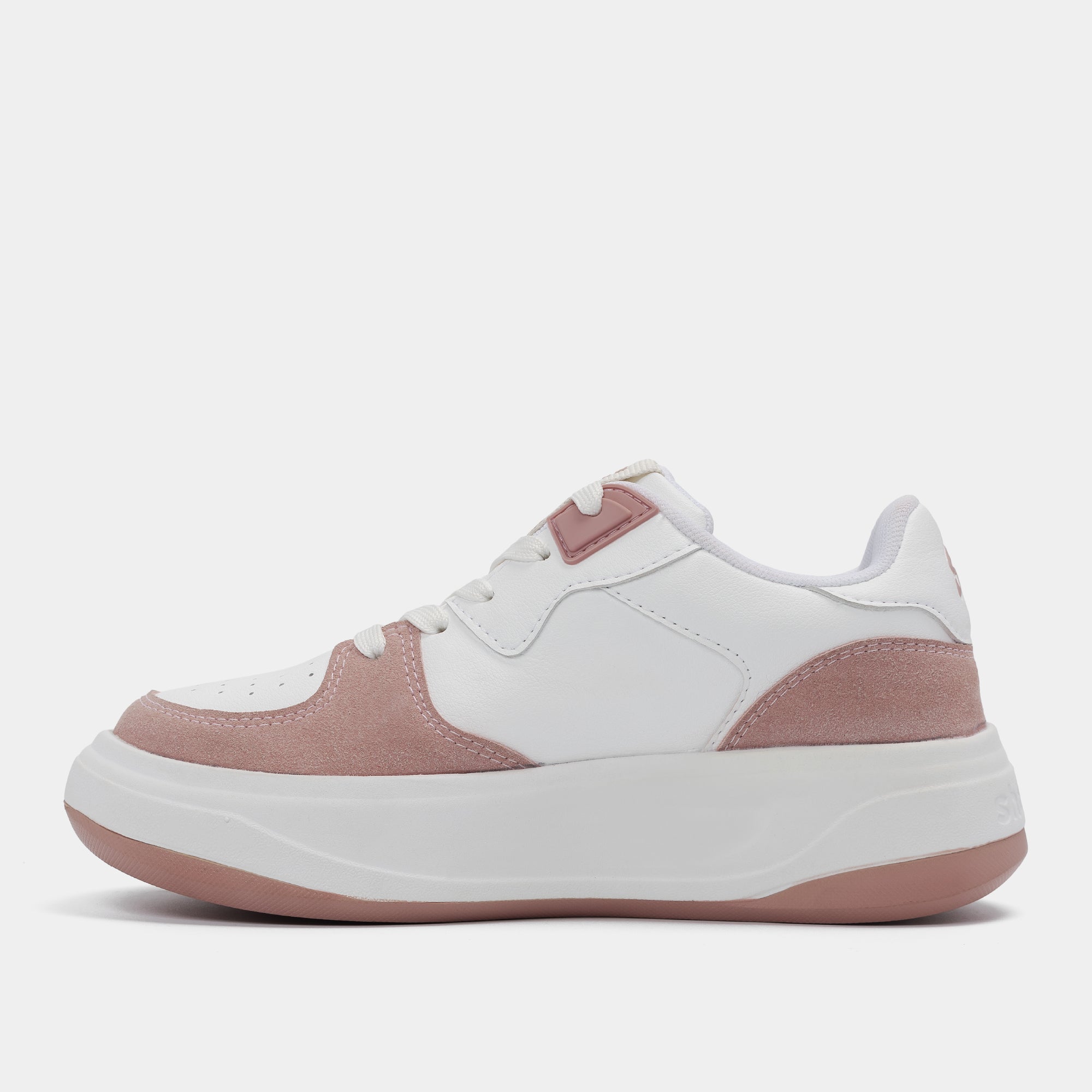 Giày sneaker Class 2 logo Shondo nữ trắng hồng