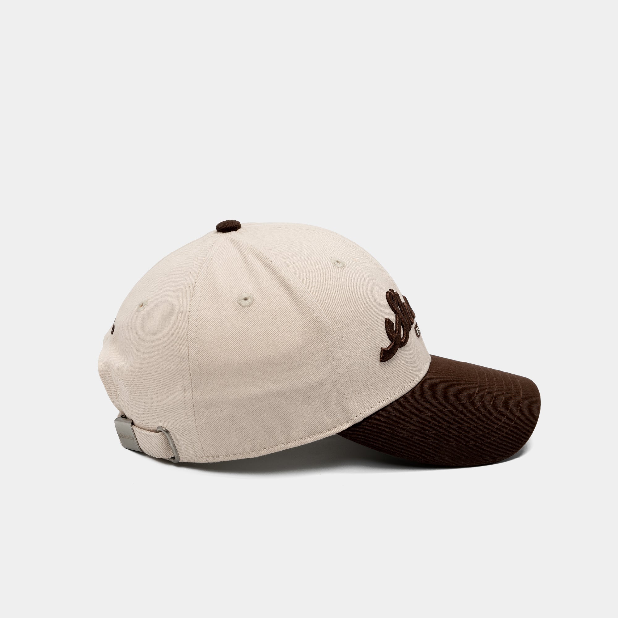 Nón lưỡi trai thêu logo Shondo be nâu