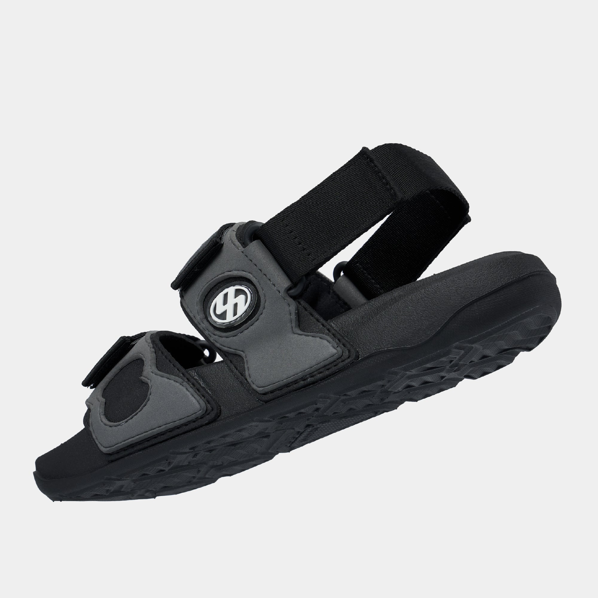 Sandal Platy 7 quai ngang unisex đen