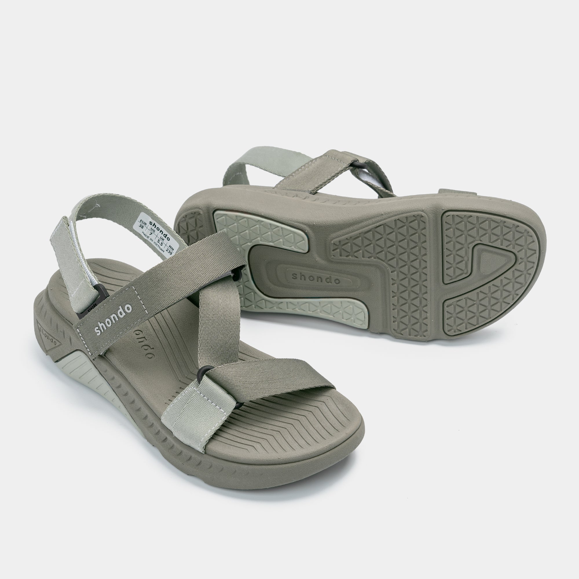 Sandal F7R quai chéo unisex rêu