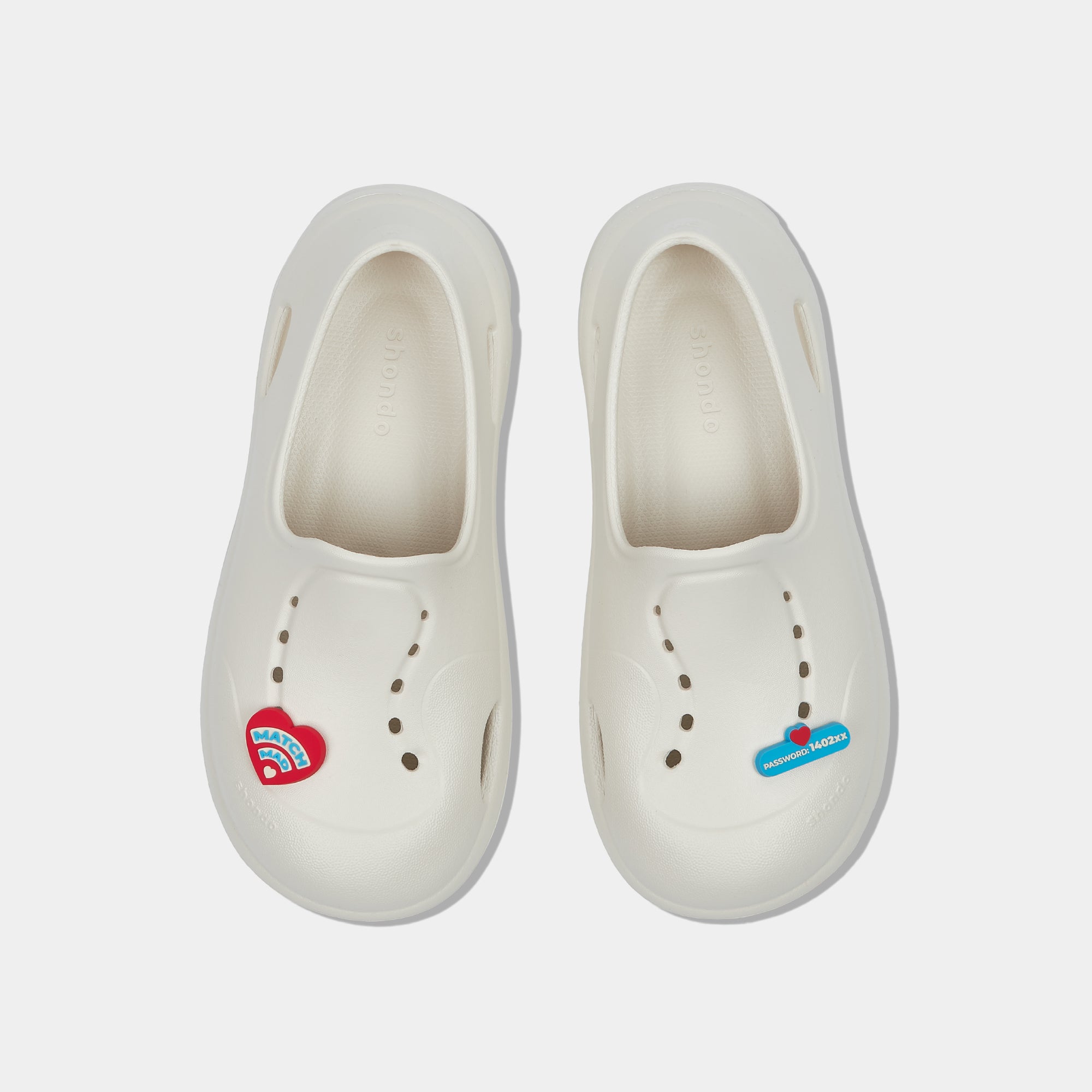 Giày Sneaker Shondo EZI Limax Nữ Valentine Màu Trắng Kem