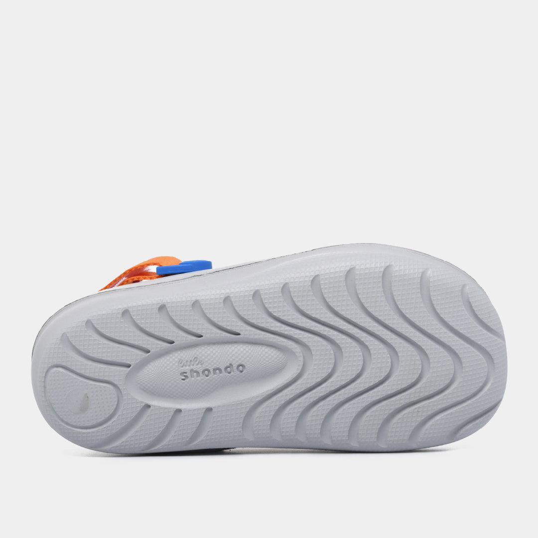 Clog Little Suke bé trai nhựa đúc xám