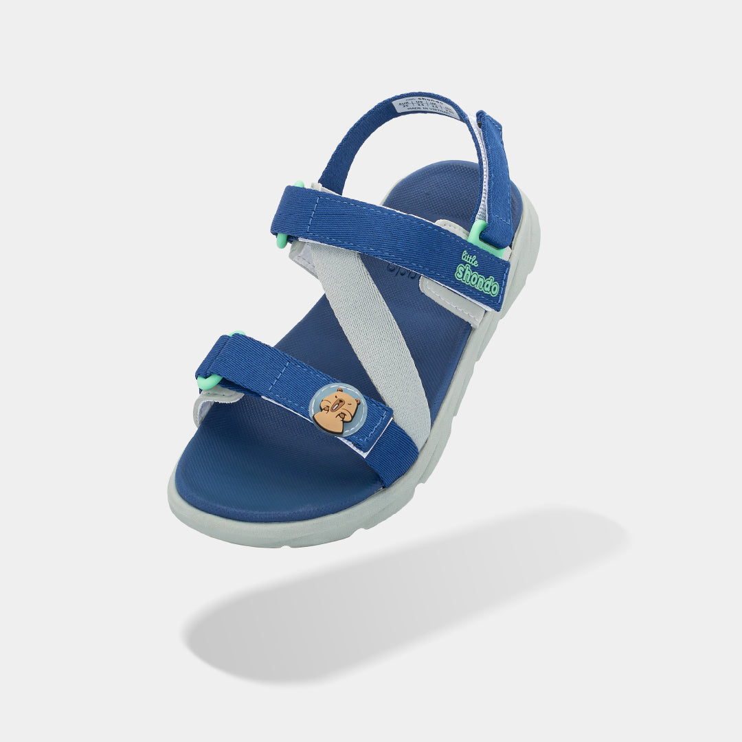 Sandal bé trai Li6 Capybara xanh