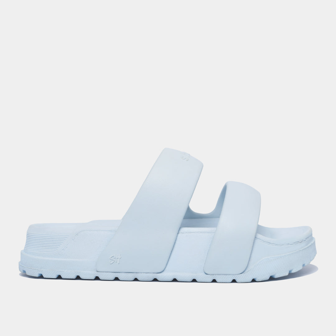 Dép bánh mì Trendy 4 quai nhựa xanh