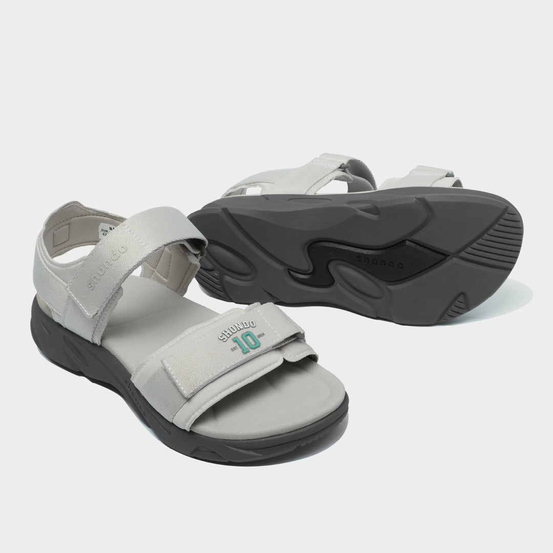 Sandal F8M thun họa tiết số 10 xám