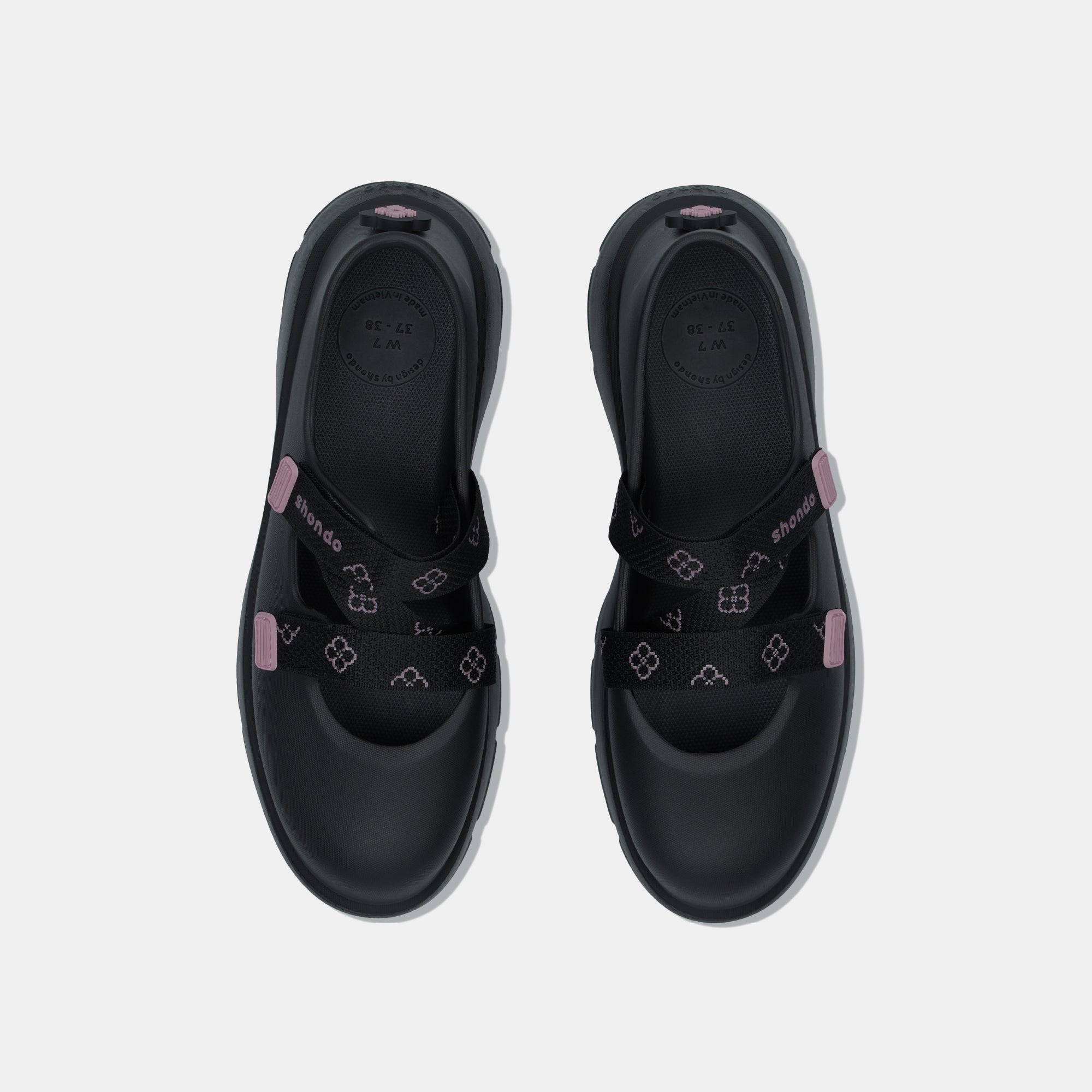 Giày Sneaker ballet Dreamie Limax hoa nữ đen