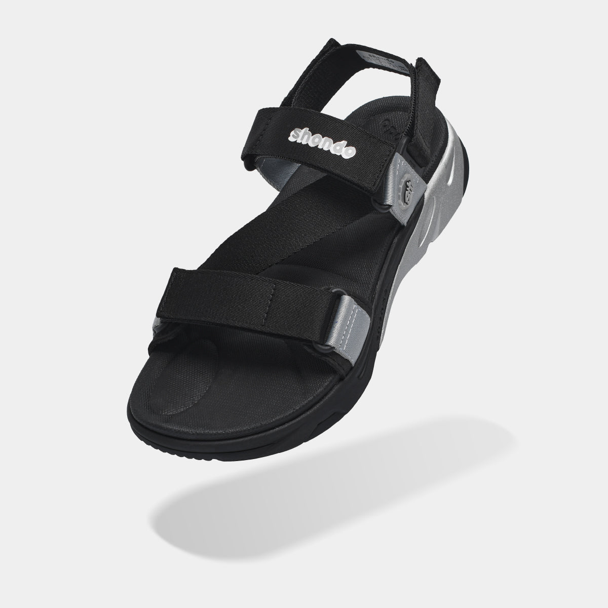 Sandal F8M thể thao nam nữ quai chéo đen