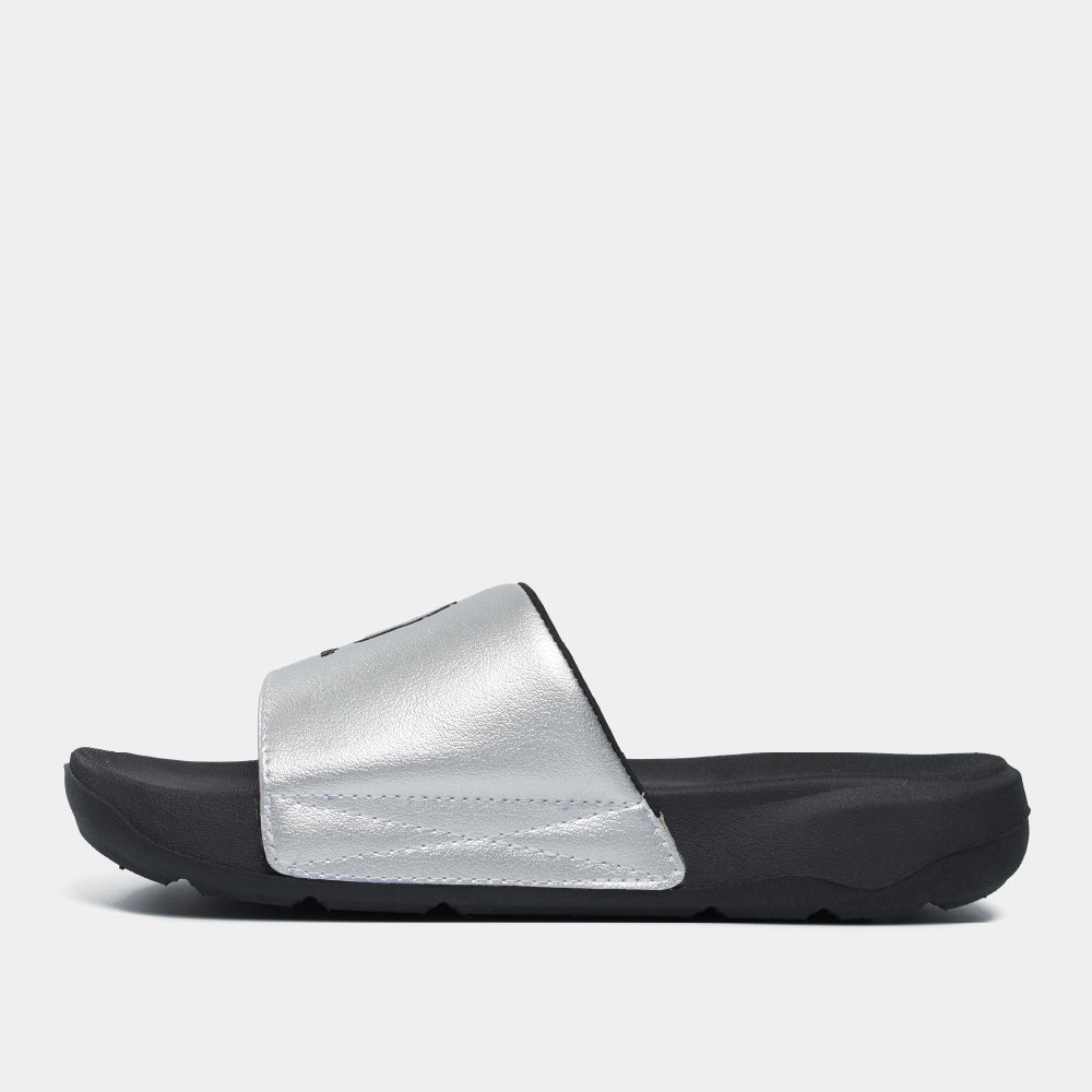 Dép Trendy 7 logo SH TPU đen metallic