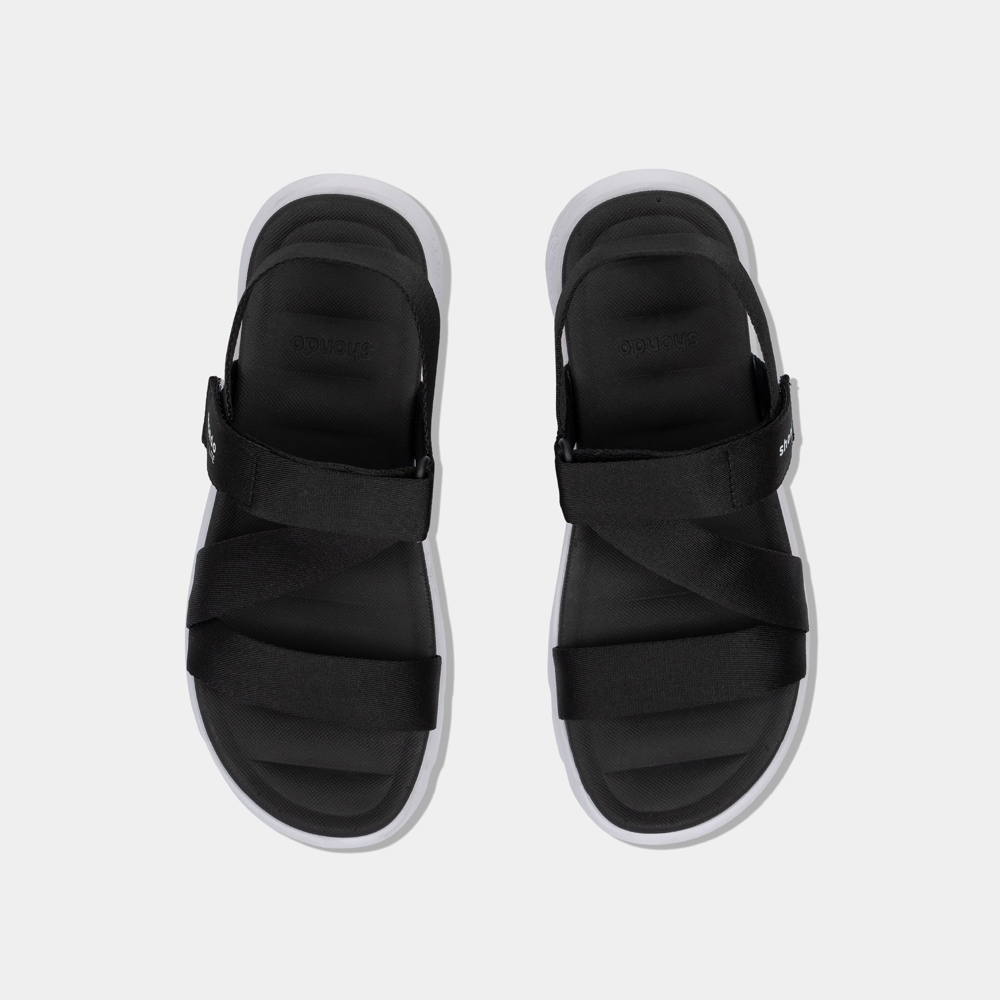 Sandal học sinh F6S Shondo Lite đen trắng