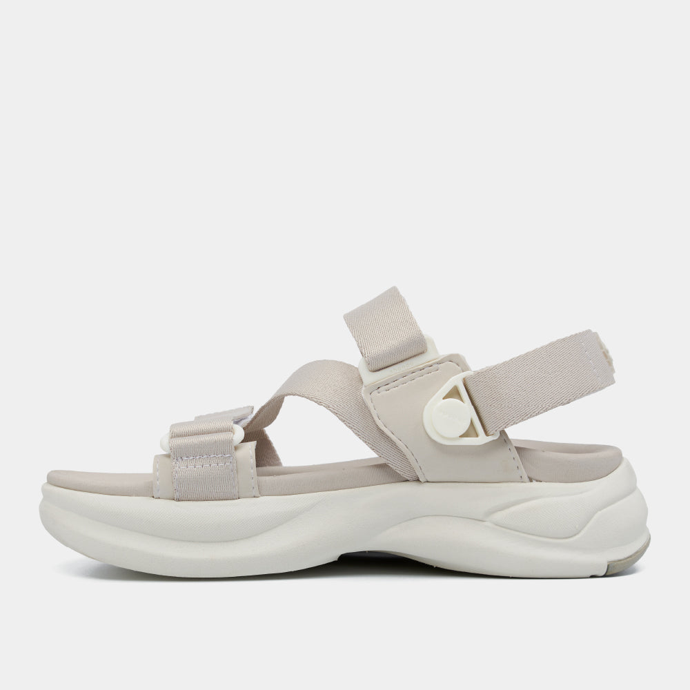 Sandal nam nữ F8B quai xoay nâu xám