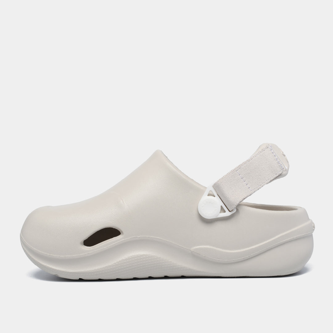 Clog SUKE nhựa đúc nam nữ trắng