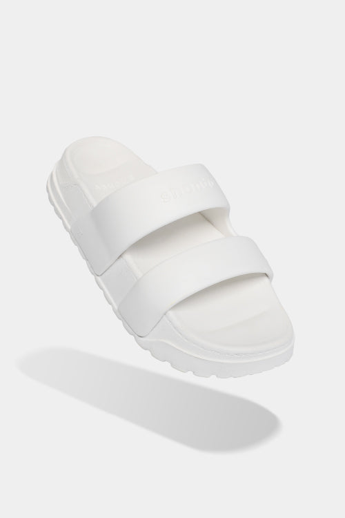 Dép bánh mì Trendy 4 quai nhựa trắng