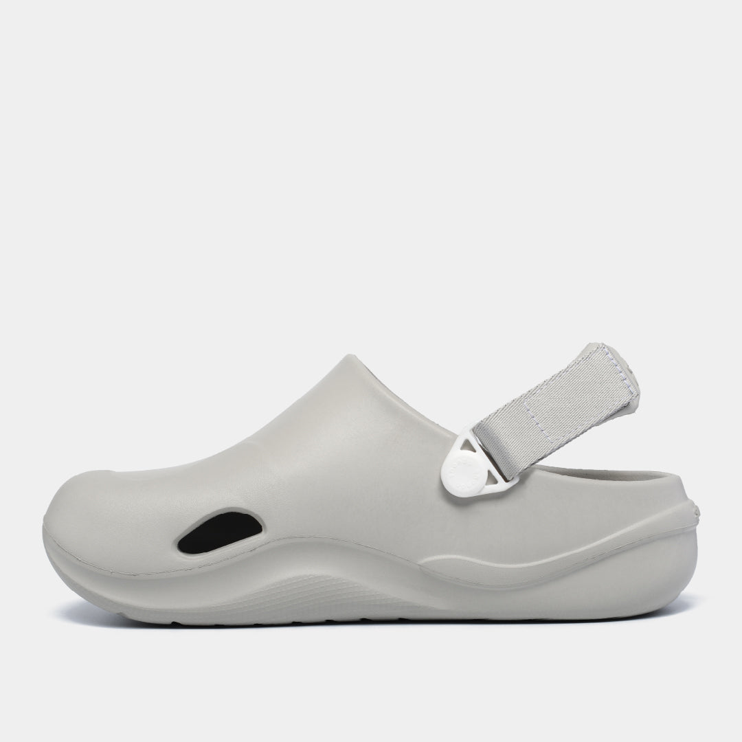 Clog SUKE nhựa đúc nam nữ xám