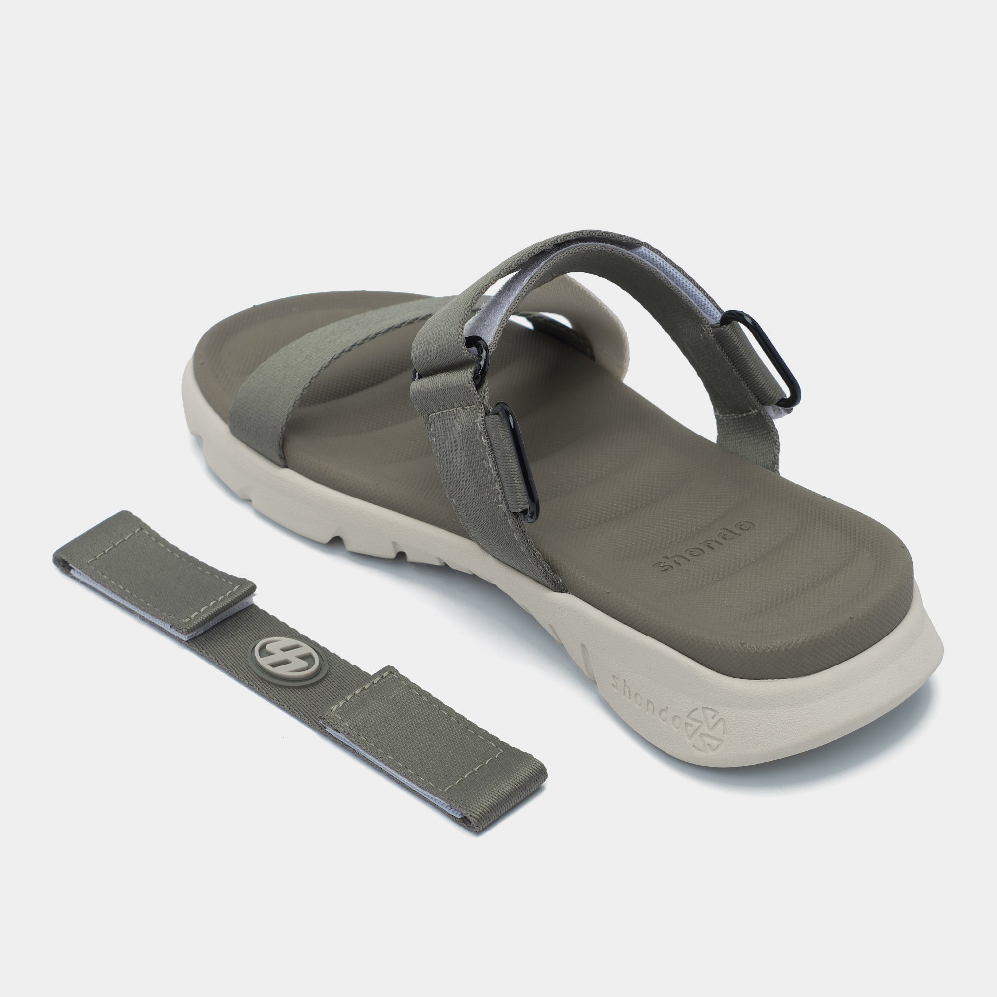 Sandal F6S quai chéo unisex rêu