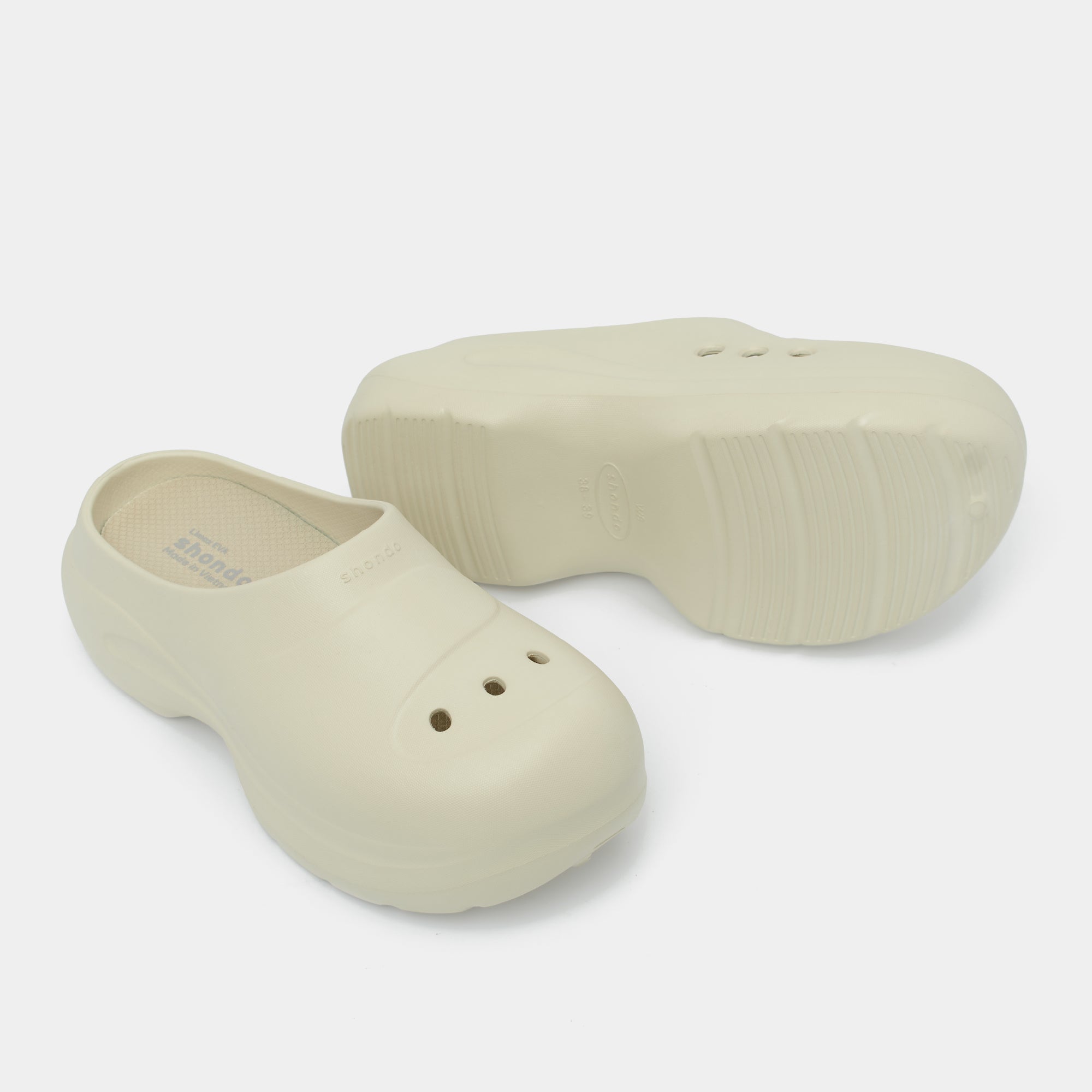 Clog Mule Chic Limax đế cao nữ be