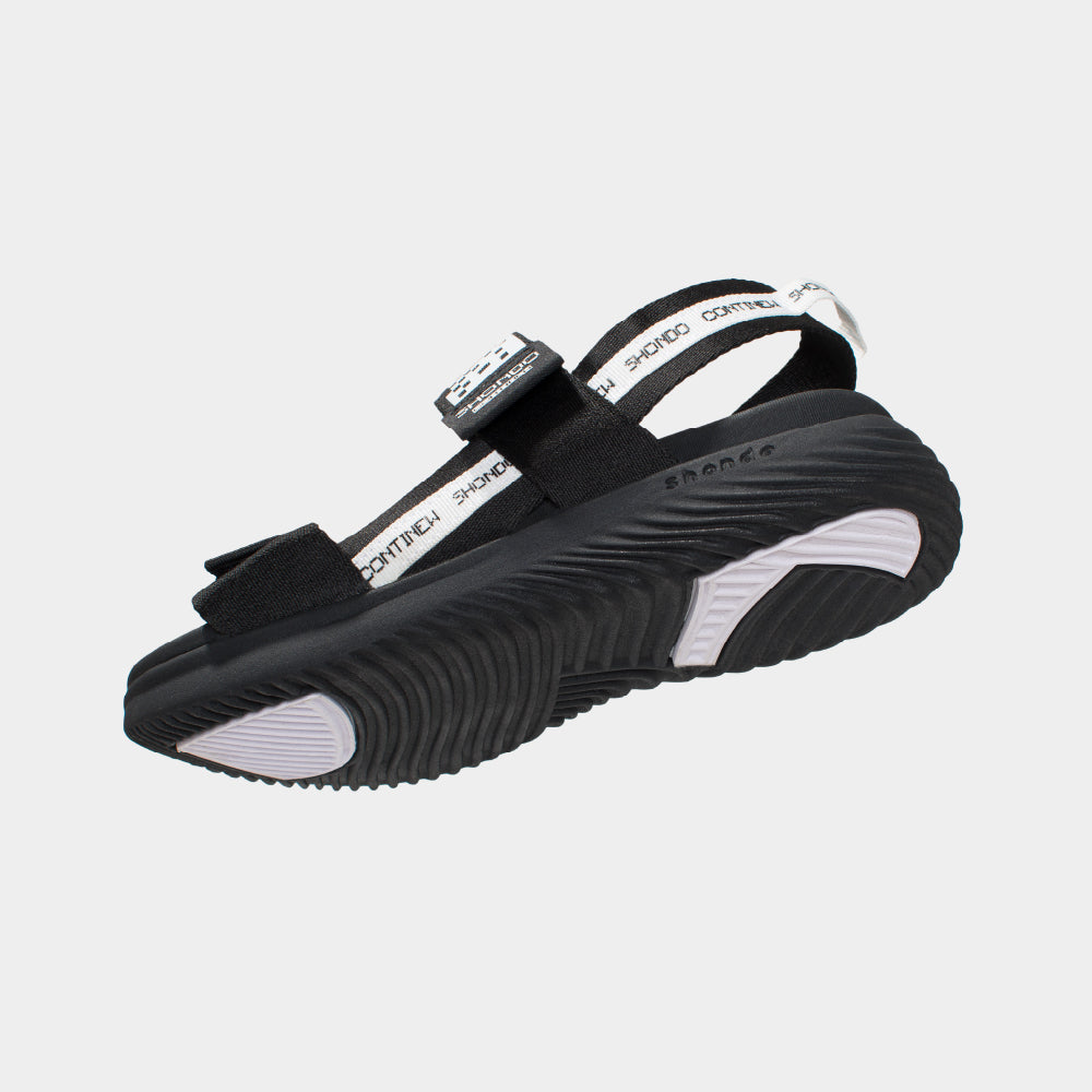 Sandals F7 Continew full đen hoạ tiết