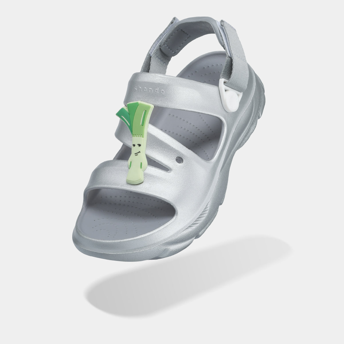 Sandal FX nữ nhựa đúc metallic