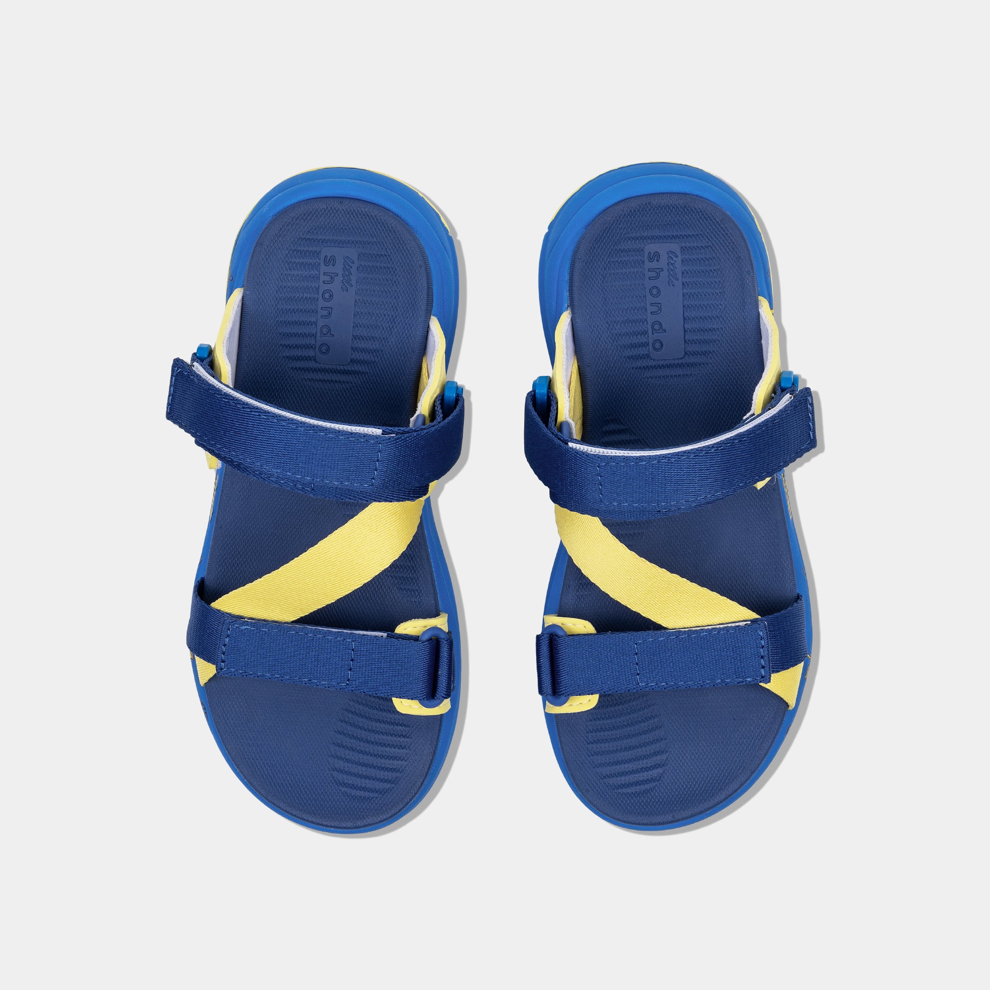 Sandal trẻ em Little 8 quai xoay xanh dương
