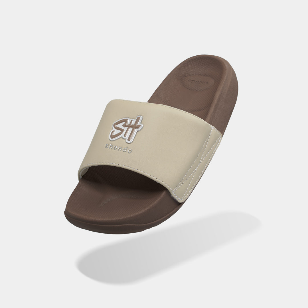 Dép Trendy 7 logo SH TPU nâu be