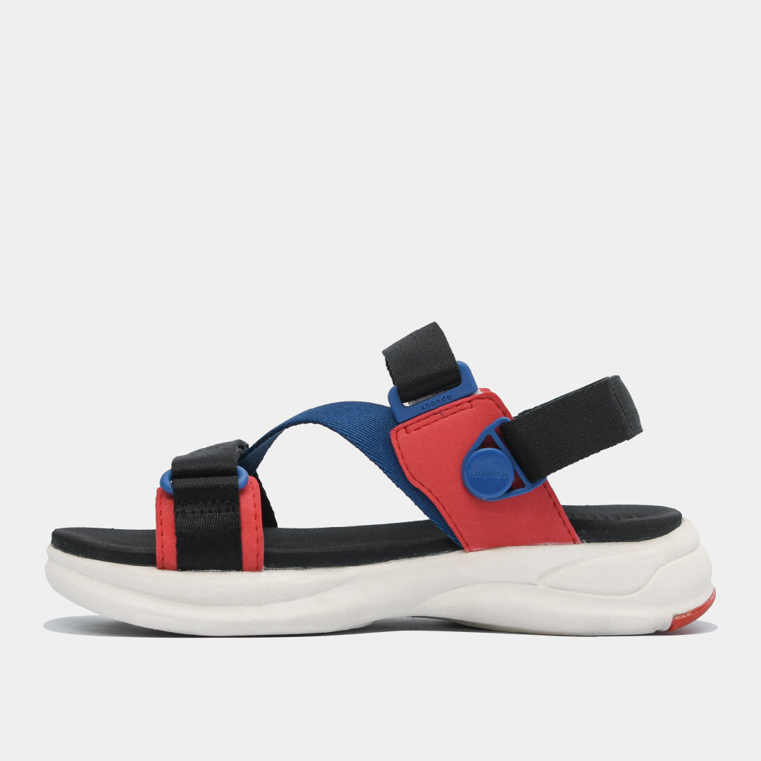 Sandal trẻ em Little 8 quai xoay đen