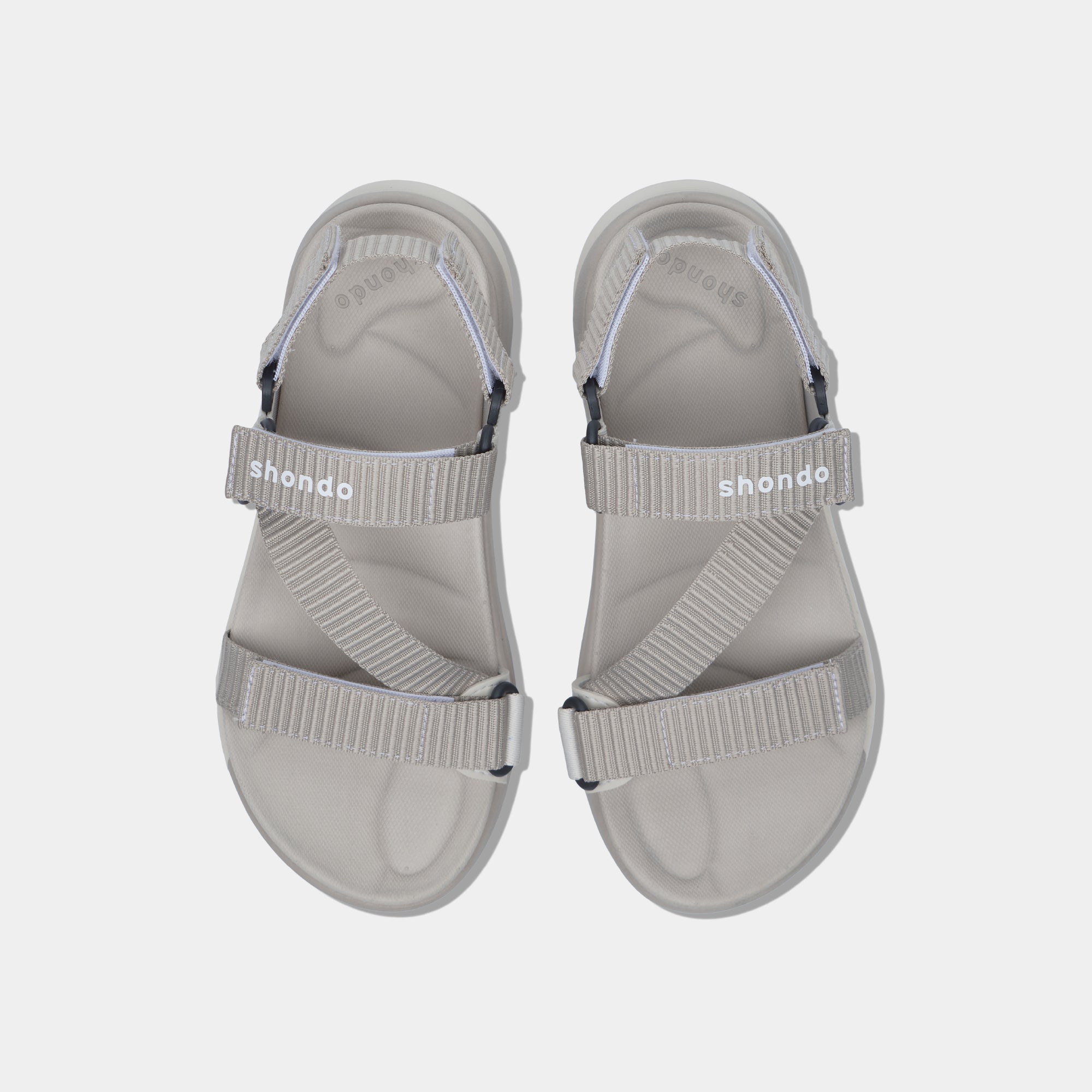 Sandal F8M quai chéo unisex nâu nhạt