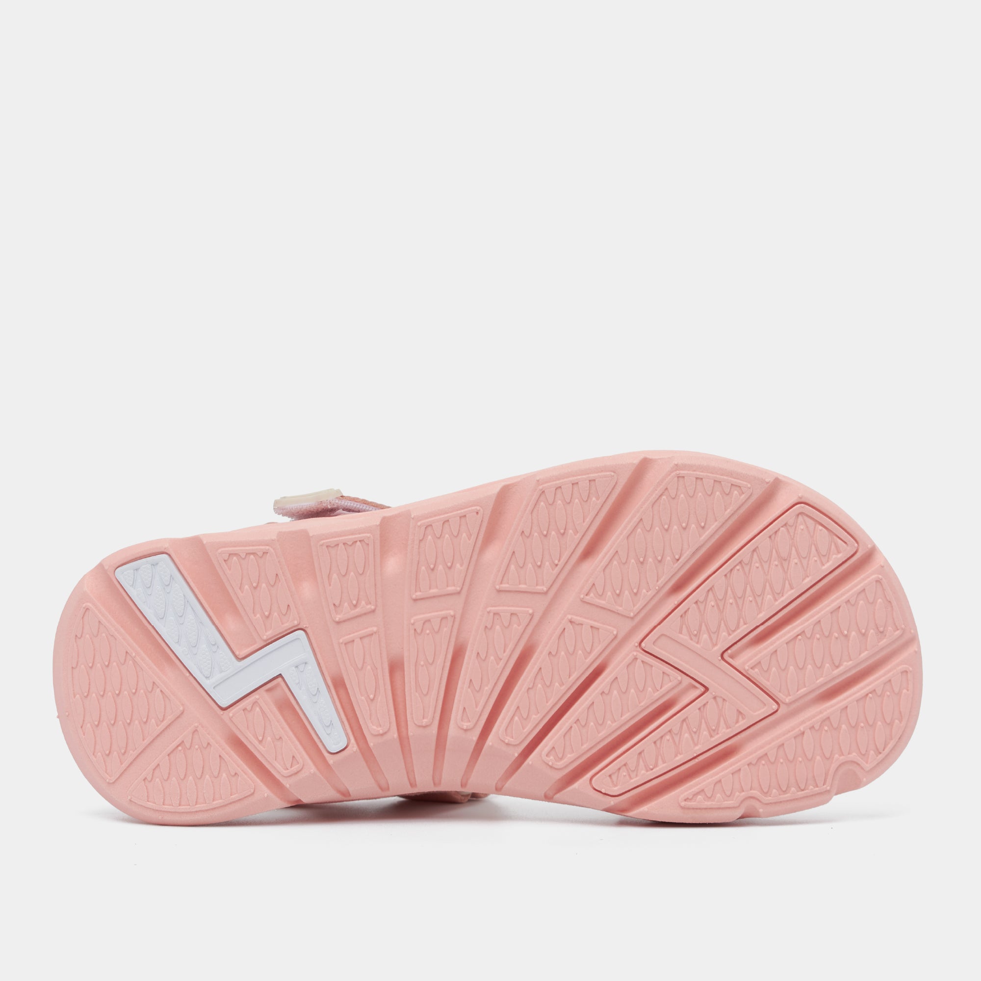 Sandal trẻ em Little 6 quai chéo hồng kem