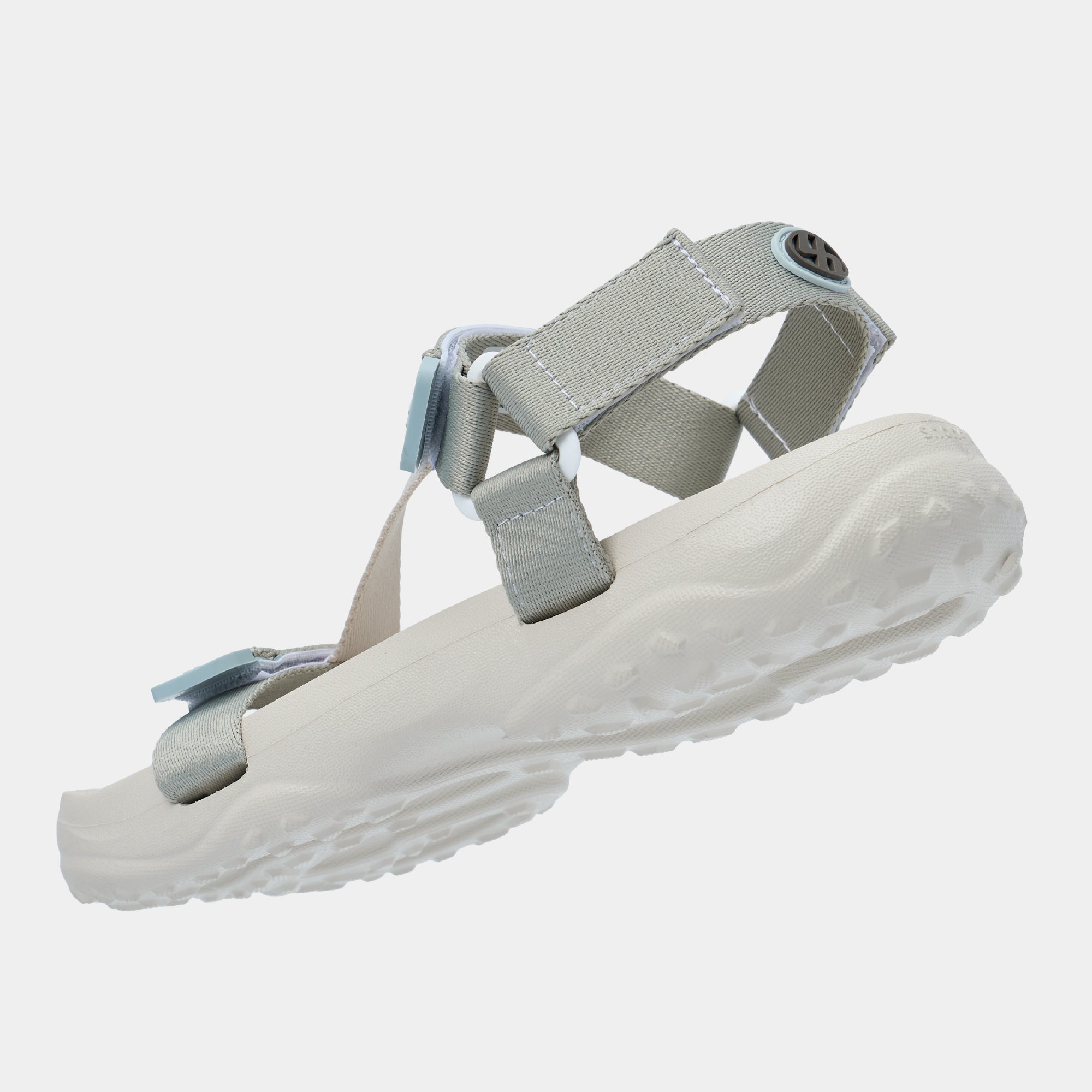 Sandal F11 quai chéo unisex xám rêu