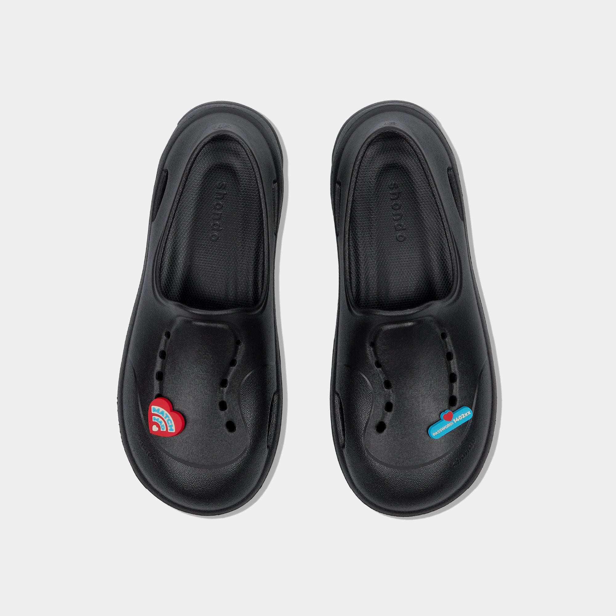 Giày Sneaker Shondo EZI Limax Nam Valentine Màu Đen