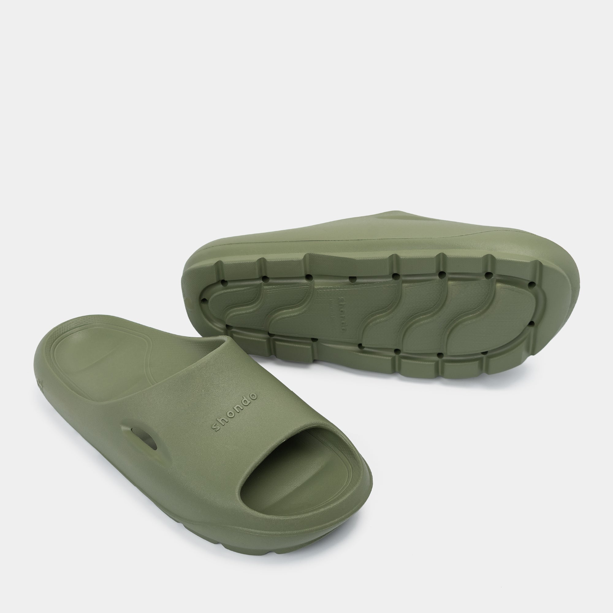 Dép bánh mì nhựa đúc Trendy 6 nam xanh rêu