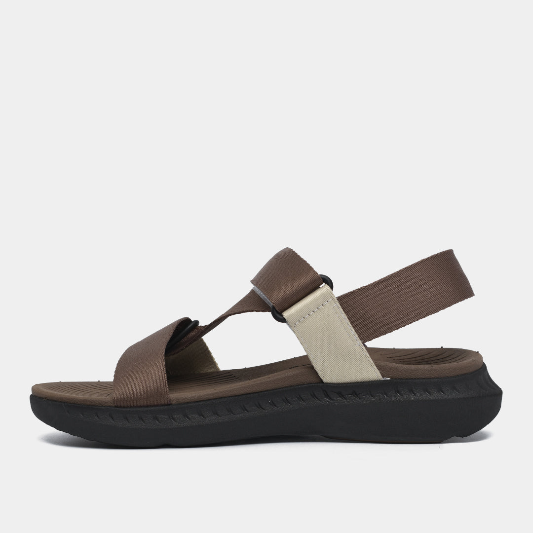 Sandal F7R nam đi học quai chéo nâu