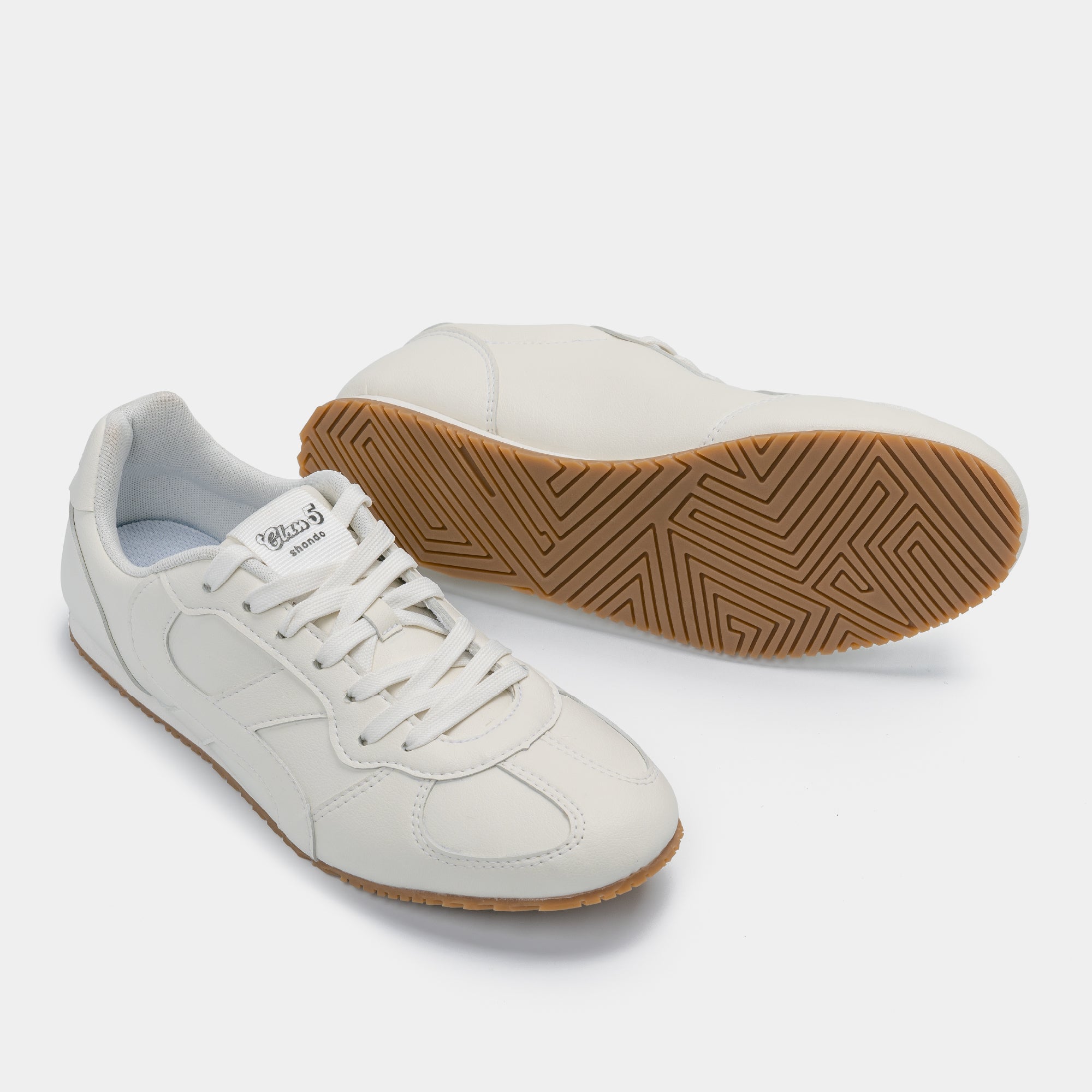 Giày sneaker đế thấp nam nữ Class 5 trắng