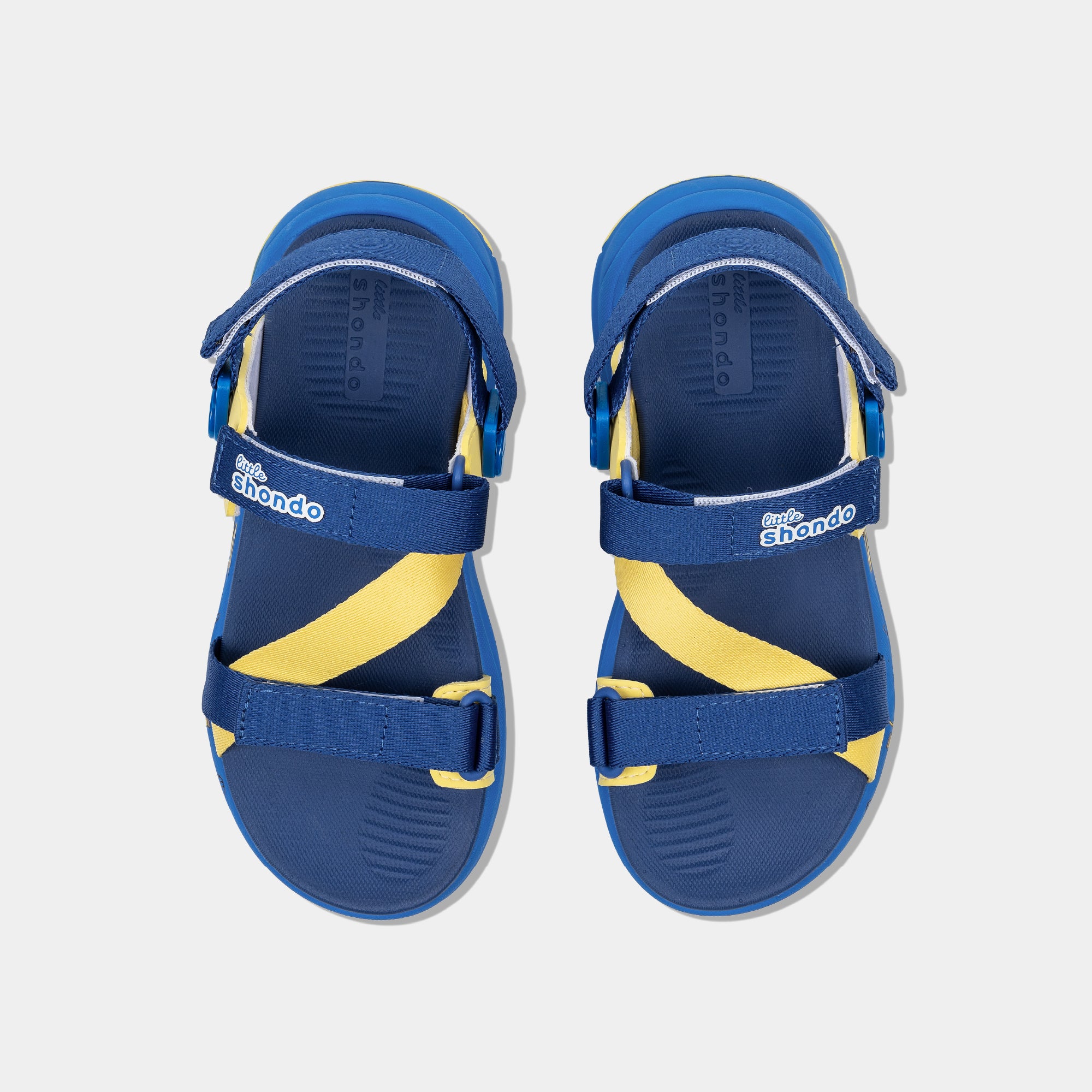 Sandal trẻ em Little 8 quai xoay xanh dương