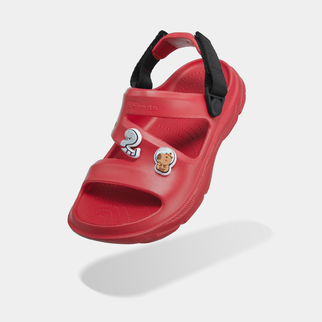 Sandal FX bé trai nhựa đúc đỏ