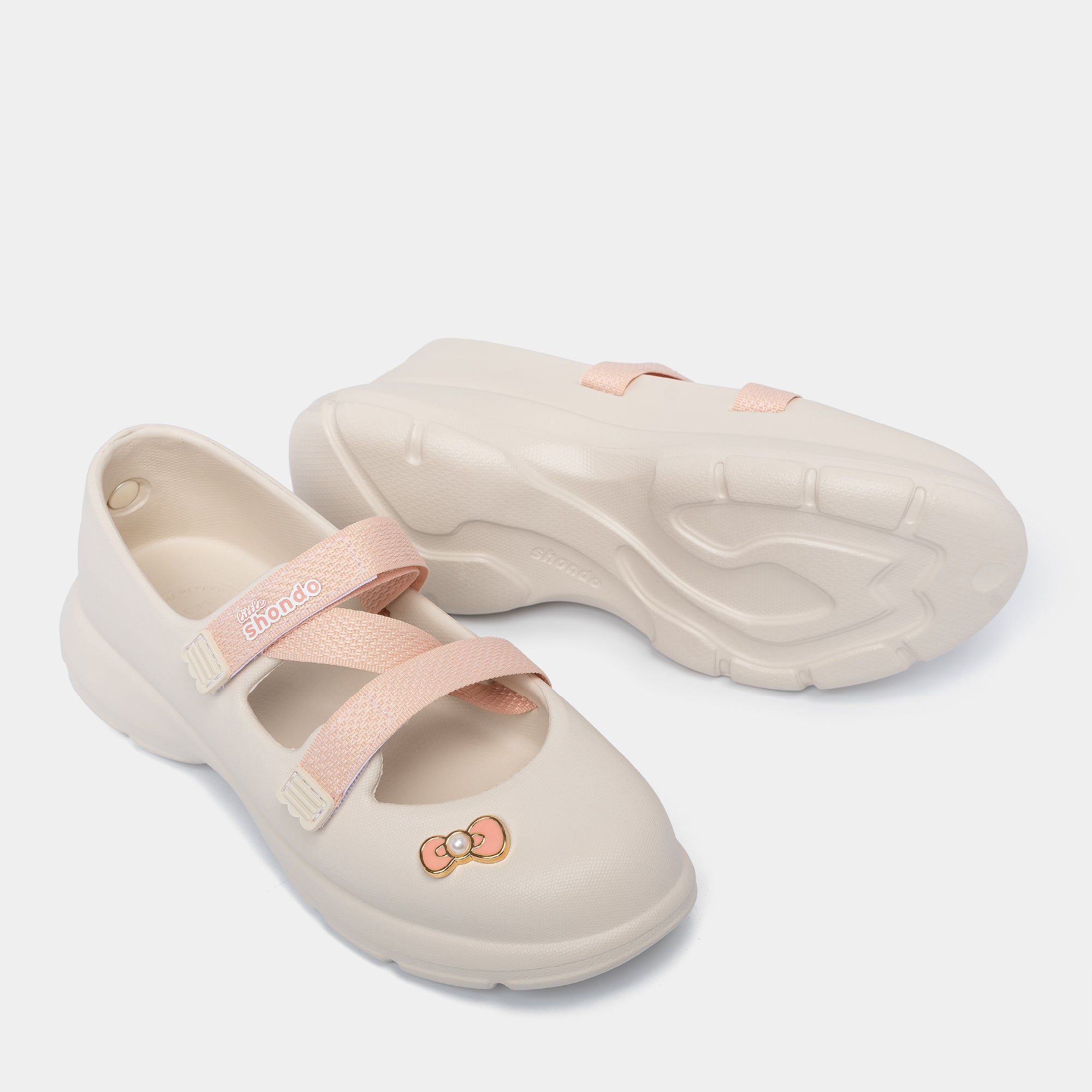 Giày ballet sneaker bé gái Little Dreamie trắng