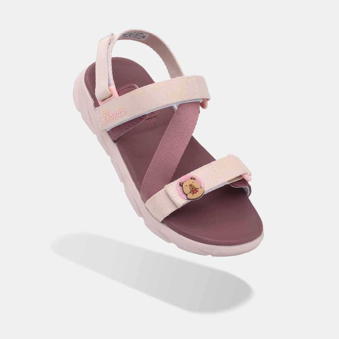 Sandal bé gái Li6 Capybara hồng