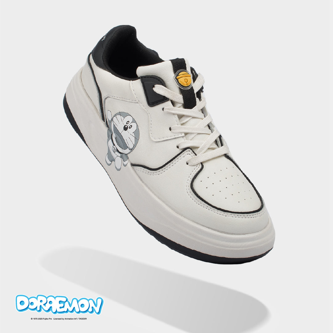 Sneaker Class 2 Doraemon trắng đen
