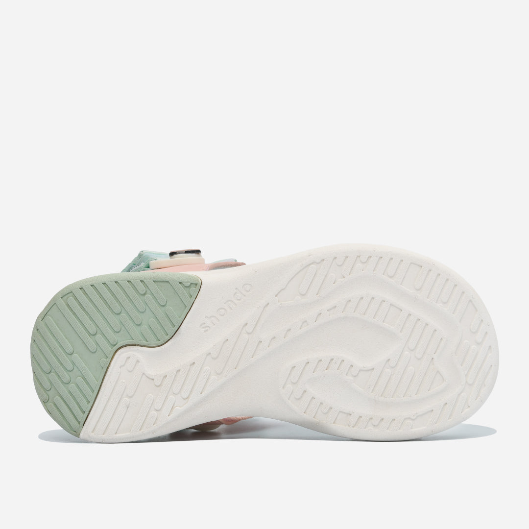 Sandal trẻ em Little 8 quai xoay xanh