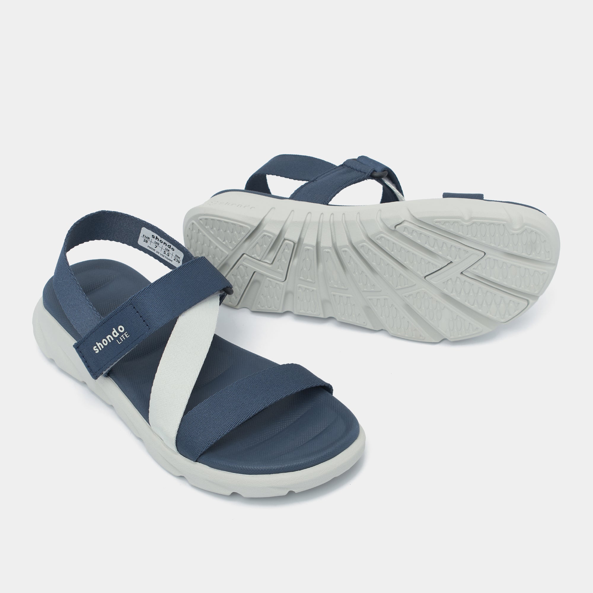 Sandal F6S Lite quai chéo unisex xanh navy