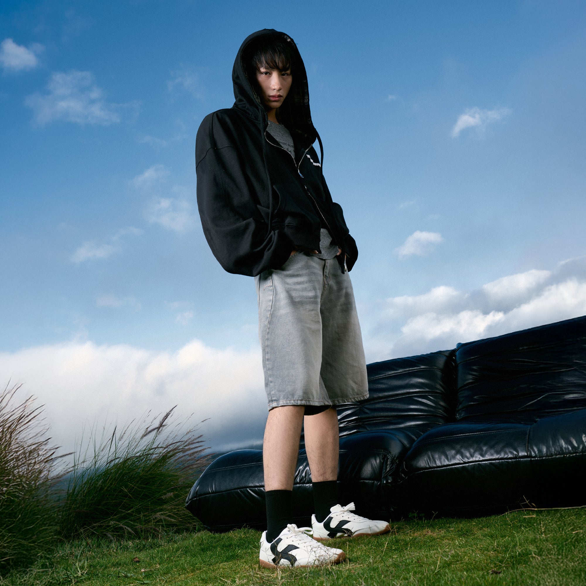 Giày Sneaker Shondo Class 7 Đế Thấp Unisex Màu Trắng