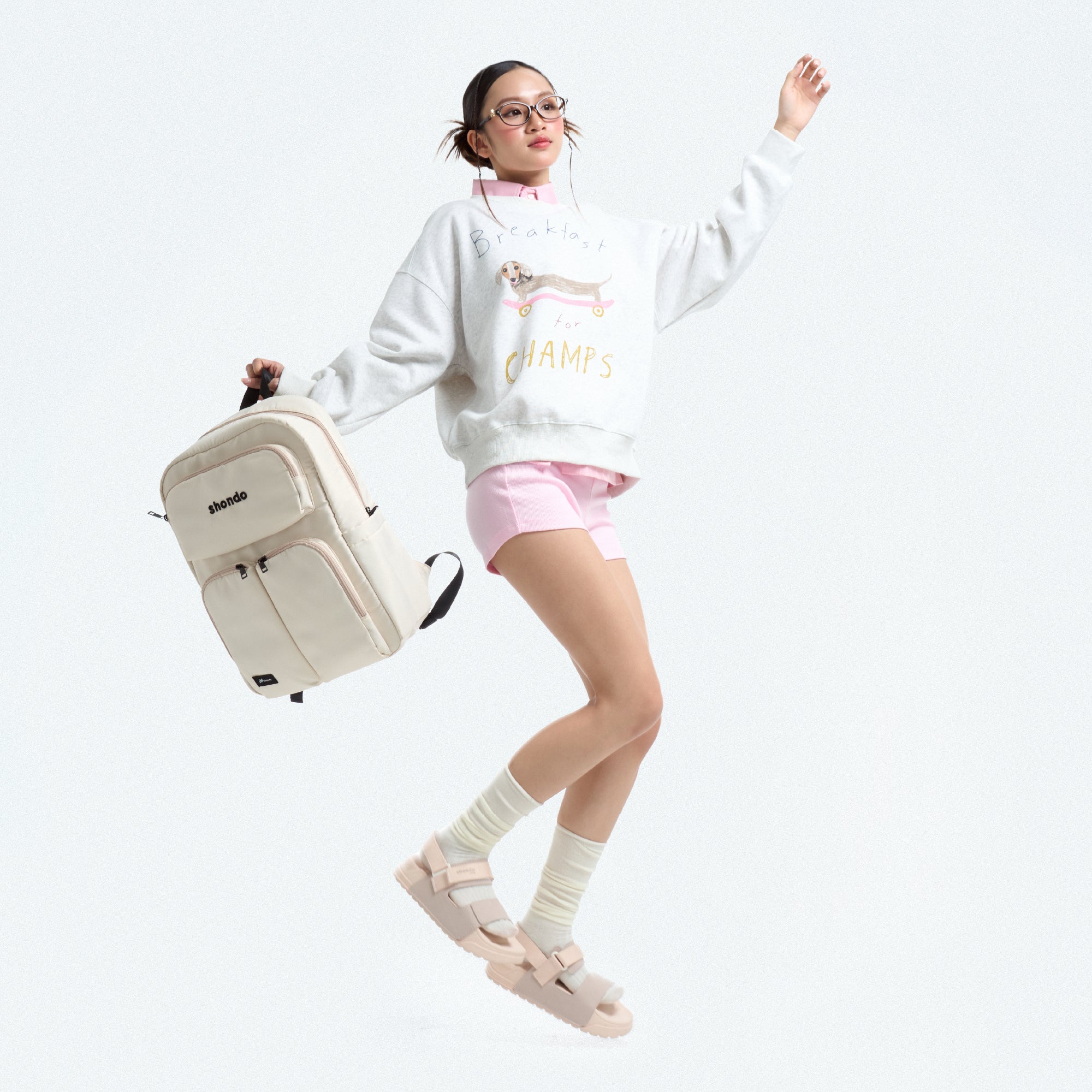 Sandal Platy 4 Lite quai ngang nữ hồng