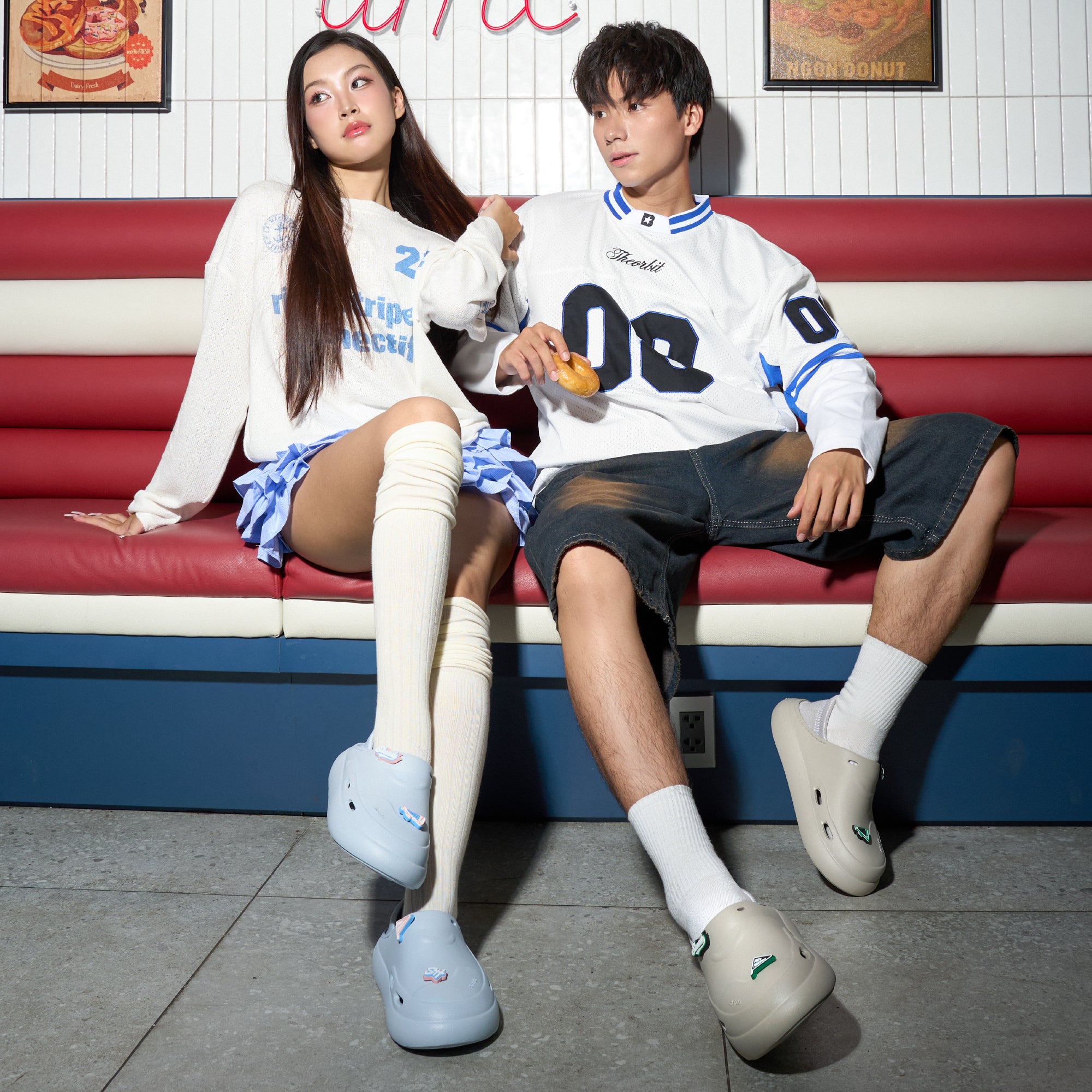 Giày sneaker Class 3 không dây xám rêu