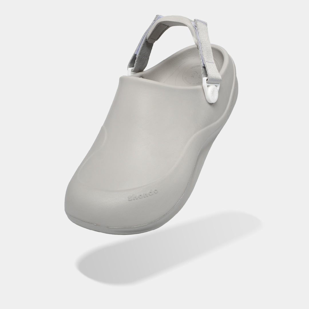 Clog SUKE nhựa đúc nam nữ xám