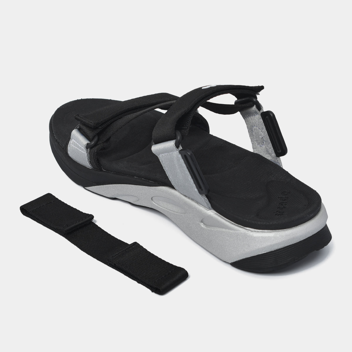 Sandal F8M thể thao nam nữ quai chéo đen