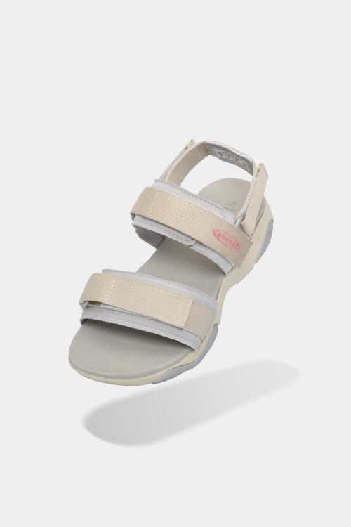 Sandal nữ Girly quai thun xám be