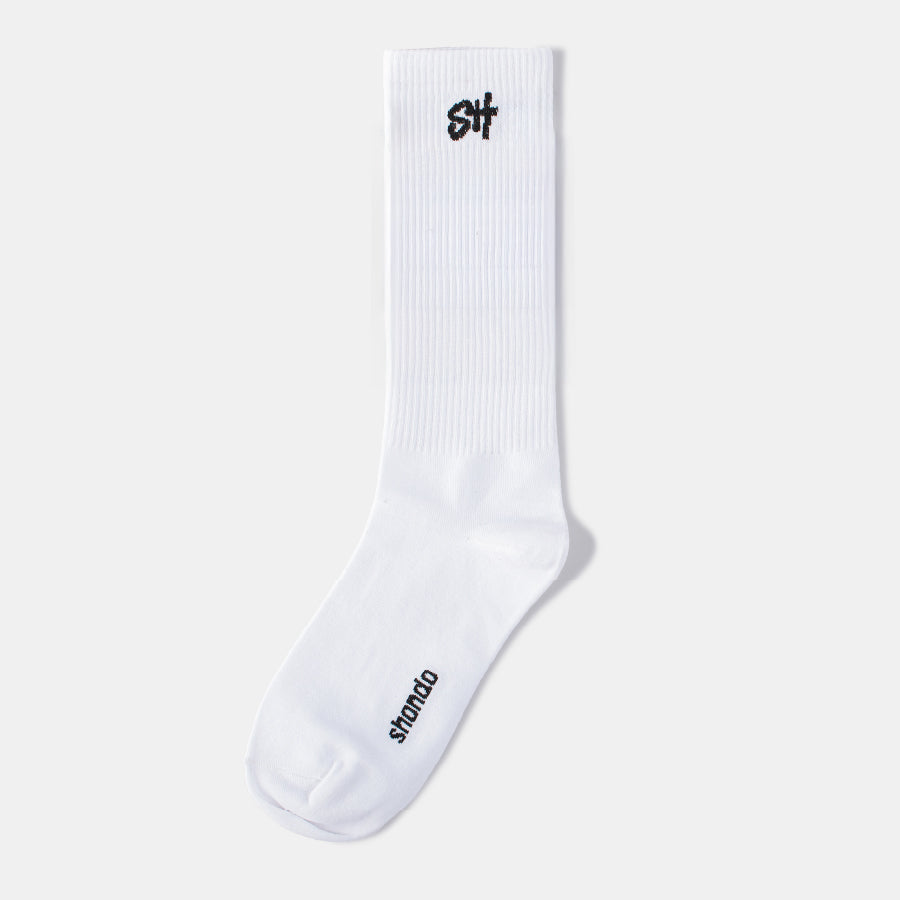 Vớ cổ cao logo SH màu trắng phối đen