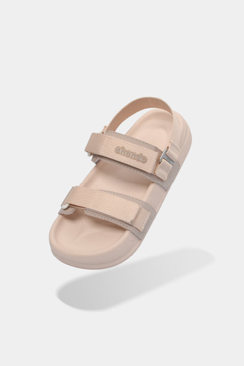 Sandal bánh mì nữ Platy 5 khoen hồng